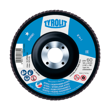 TYROLIT CEE disk lamelni 2u1 INOX/čelik 125x22,23