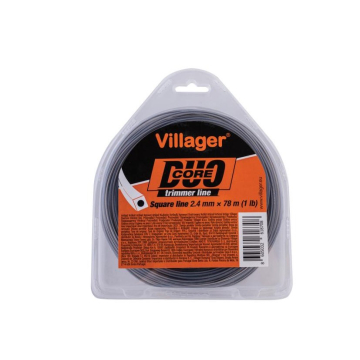 VILLAGER silk trimer 2,7 mm x 15 m Duo Core četvrtasti