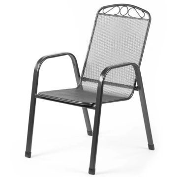 STOLICA metalna Florida siva