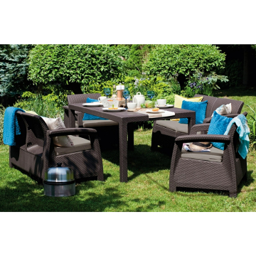 GARNITURA vrtna Keter Corfu Fiesta braon