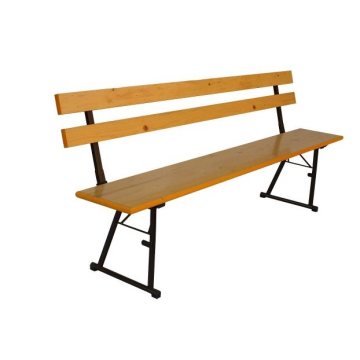 KLUPA sa naslonom 300x2200mm sa elipsa cijevima