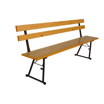 KLUPA sa naslonom 300x2000mm sa elipsa cijevima