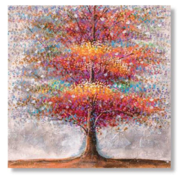 AMBIENTE GLAMOUR slika Spring Tree Med 120x120cm