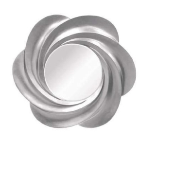 AMBIENTE GLAMOUR ogledalo sivi cvijet 80cm