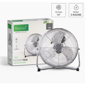GREEN TECH ventilator podni FE-35 14'' 70W