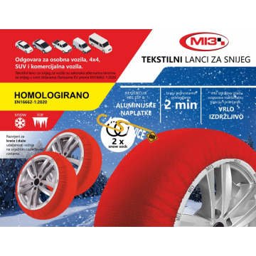 LANCI za snijeg tekstilni MI3 M