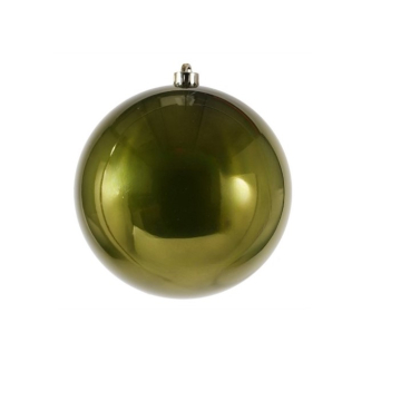 NOVOGODIŠNJE kugle PVC 6cm maslinasto zelene 6/1