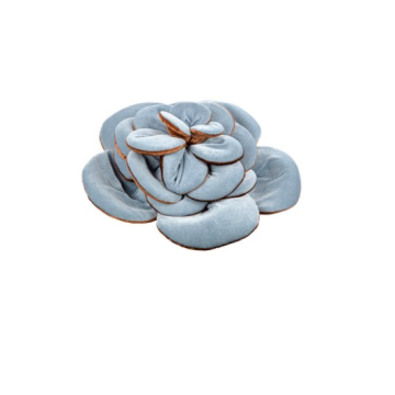 DEKORACIJA cvijet plišani plavi 30 cm