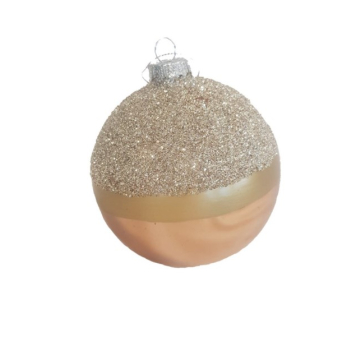 NOVOGODIŠNJA kugla 8cm zlatna
