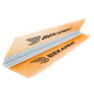 BEKAMENT lajsna ugaona pvc sa mrežicom 2,5m 10x15