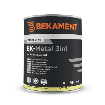 BEKAMENT boja za metal 3u1 svijetlo braon RAL 8015 0,75l nitro