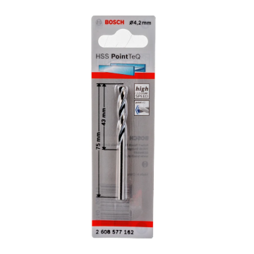 BOSCH burgija 4,2 mm DIN 338 HSS PointTeq