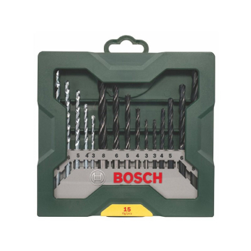BOSCH set burgija 15- dijelni za drvo, metal, kamen