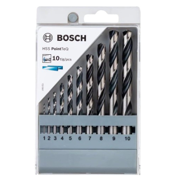BOSCH burgije za metal, set 10 komada PointTeQ HSS