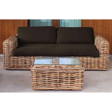 DVOSJED vrtni Polinezia ratan 2P