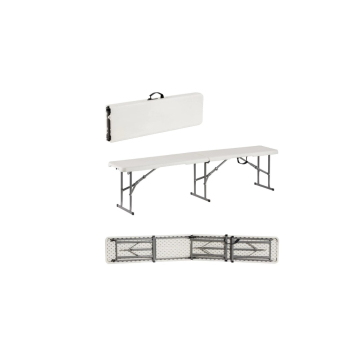 KLUPA slavska sklopiva bijela 183x28x43cm