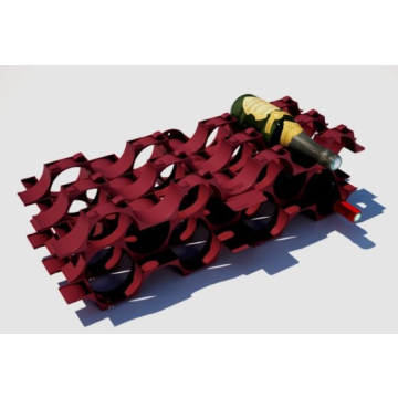 MOTTEZ polica za vina 69x10x26cm za 7 flaša