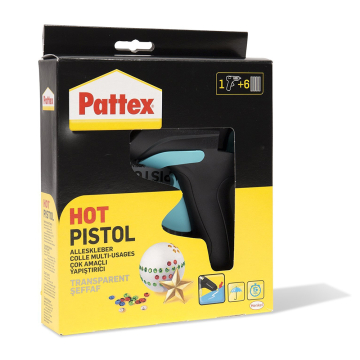 PATTEX pištolj za vruće lijepljenje + 6 patrona
