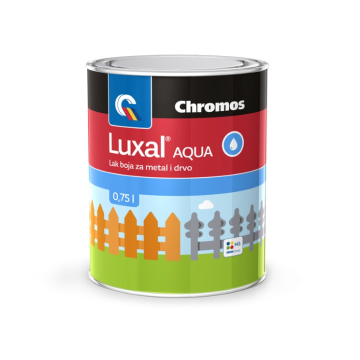 CHROMOS lak vodeni bijeli saten Luxal 0.65l