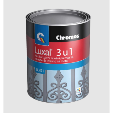 CHROMOS lak emajl 3u1 bijeli mat 0,75L Luxal uljani