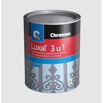 CHROMOS lak emajl 3u1 tamno sivi 0,75L Luxal uljani