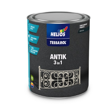 HELIOS lak emajl antik 3u1 srebrni 0,7L Tessarol
