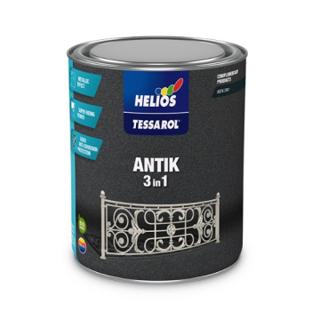 HELIOS lak emajl antik 3u1 antracit 0,75L Tessarol