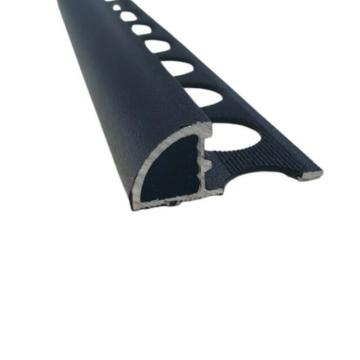 PROFIFLOOR aluminijska završna lajsna zaobljena crna LUX P10 2,7 m 10 mm