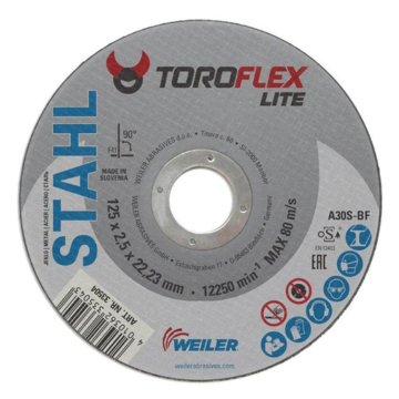 WEILER 23 ploča rezna 125x2,5x22,23 F41 Toro Lite