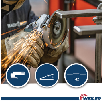 WEILER Metalynx PRO brusna ploča 115x7x22 F27-DV