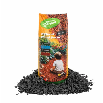 DOCTOR GARDEN malč ukrasna sječka antracit 10-30mm 50l