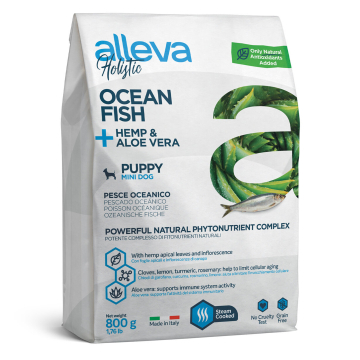 ALLEVA HOLISTIC hrana za štence, Puppy mini, okeanska riba, 800g
