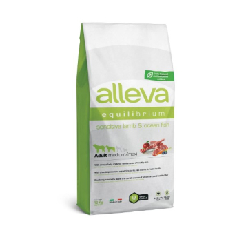 ALLEVA EQUILIBRIUM hrana za pse Adult Medium/Maxi, jagnjetina sa ribom, 12kg