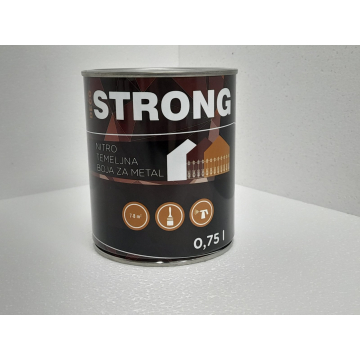 DECO STRONG boja za metal siva 0,75l temeljna