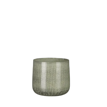 MICA saksija metalna benson h12 cm fi13 cm siva