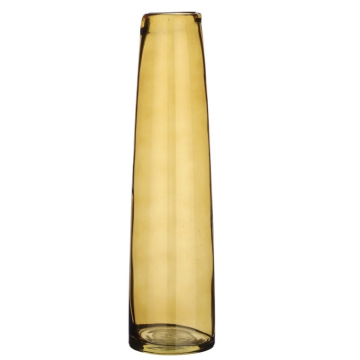 MICA vaza žuta Xandra 10x37,5 cm