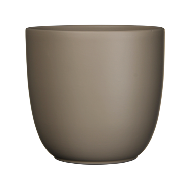 MICA ukrasna saksija Tusca u taupe matt nijansi