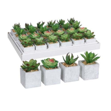 MICA Umjetno Cvijeće u Saksiji SUKULENTE FI5CM