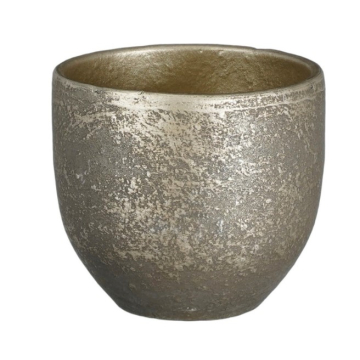 MICA ukrasna saksija Carrie, rustik-crna, 14cm