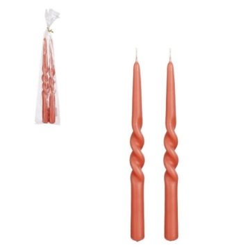 MICA svijeća narandžasta Twist 2/1