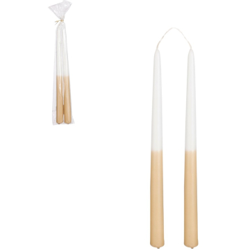 MICA svijeće svijetlo smeđe 2/1