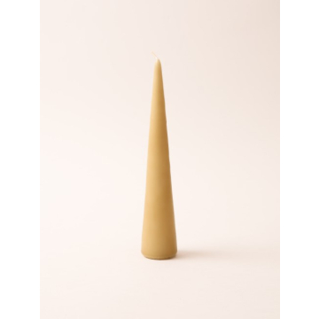 MICA svijeća konus svijetlo smeđa 25x5 cm