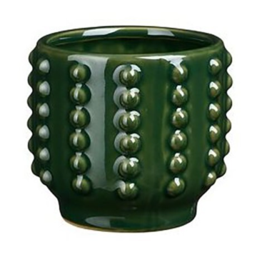 MICA saksija ukrasna Boaz fi 12,5 cm zelena