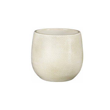 MICA saksija ukrasna Porto H18 cm fi 17,5 cm bijela