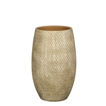 MICA vaza ukrasna Madeira H50 cm fi 30 cm krem