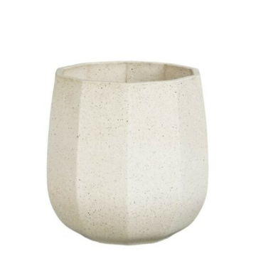 MICA saksija ukrasna Lennart h16 cm fi16 cm krem