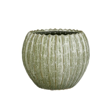 MICA saksija ukrasna Jovi h17,5 cm fi22 cm zelena