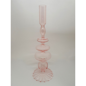 SVIJEĆNJAK sa elipsama rozi 9x28 cm