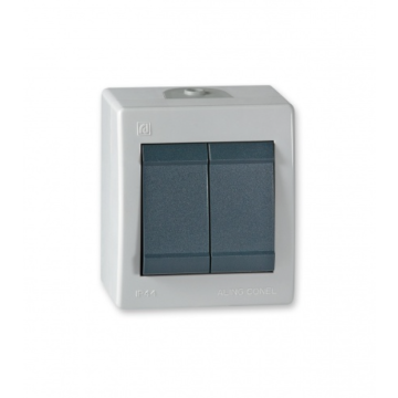 ALING Conel prekidač OG S 10A PVC IP44 antracit power