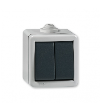 ALING CONEL prekidač s 10A metal IP54 antracit armor